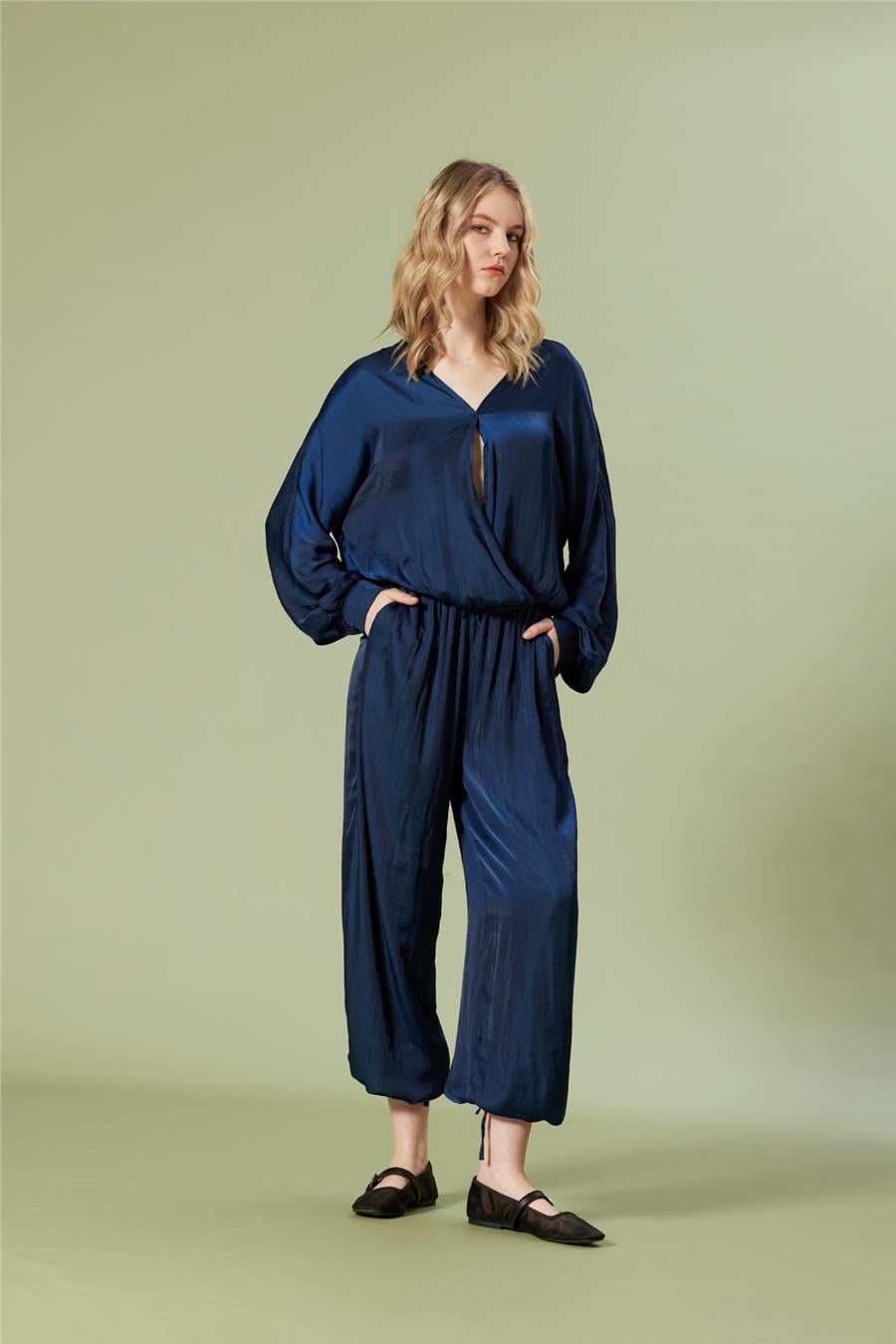 Nisan BELİ LASTİKLİ BALON PANTOLON LACİVERT N26-2259
