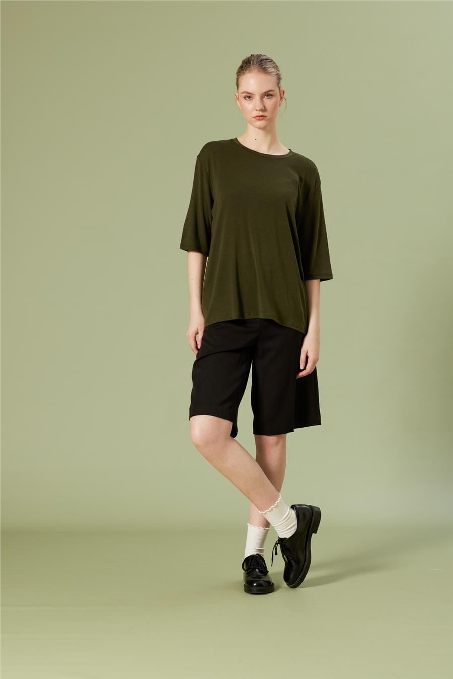 Nisan BİSİKLET YAKA T-SHIRT HAKİ N26-2269