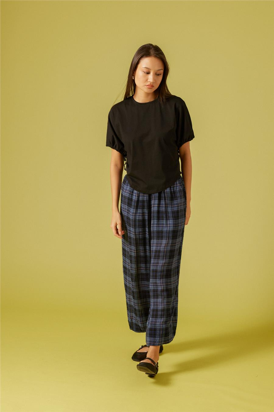 Nisan BİSİKLET YAKA T-SHIRT SİYAH N26-2257