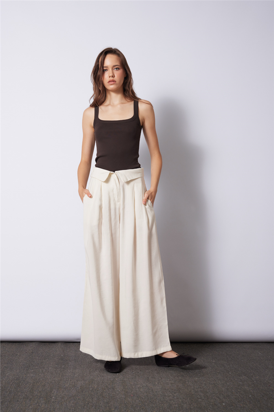 Nisan KATLANIR BELLİ PANTOLON EKRU N26-2396