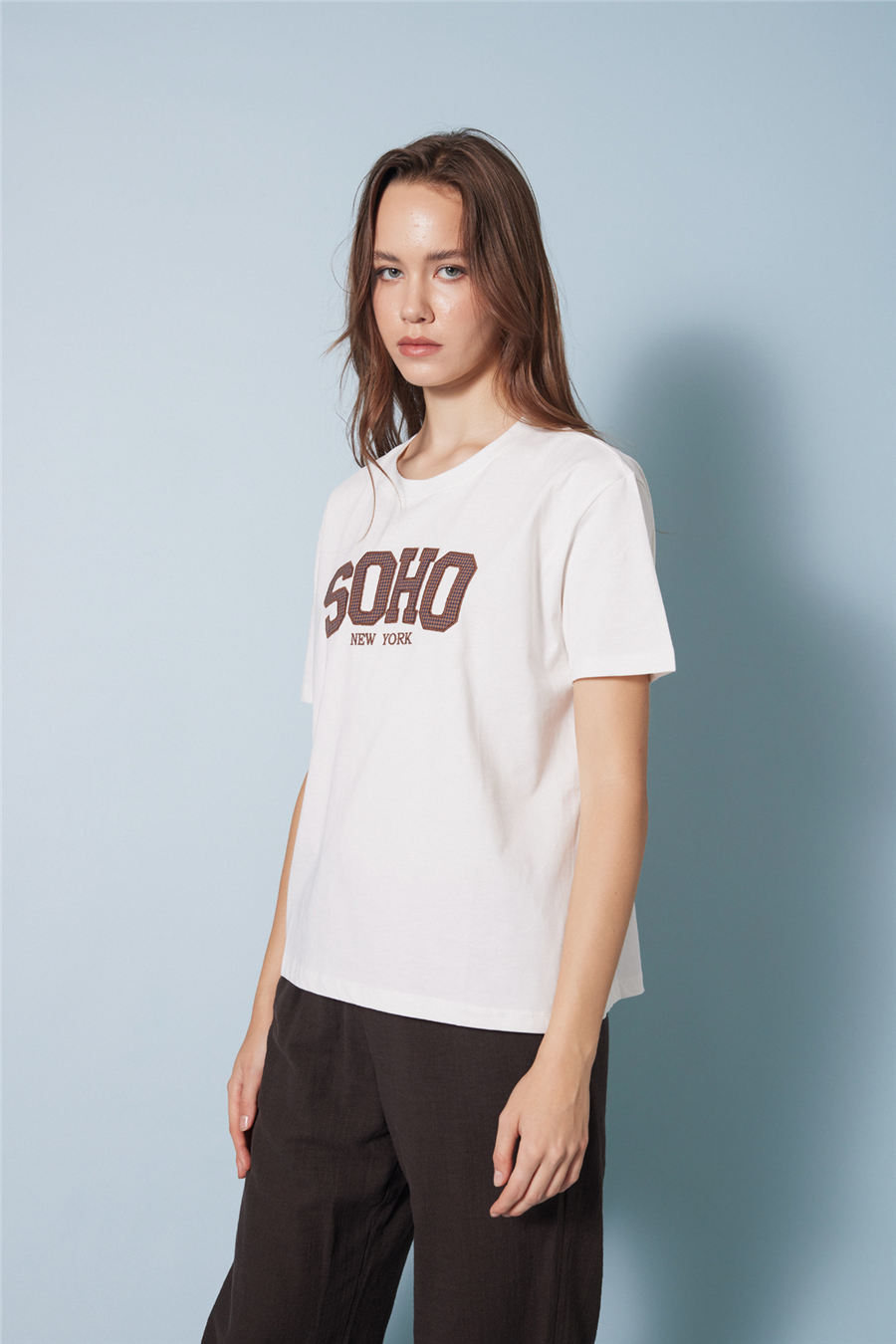 Nisan PÖTİKARE YAMA DETAYLI KISA KOLLU T-SHIRT EKRU N26-2332