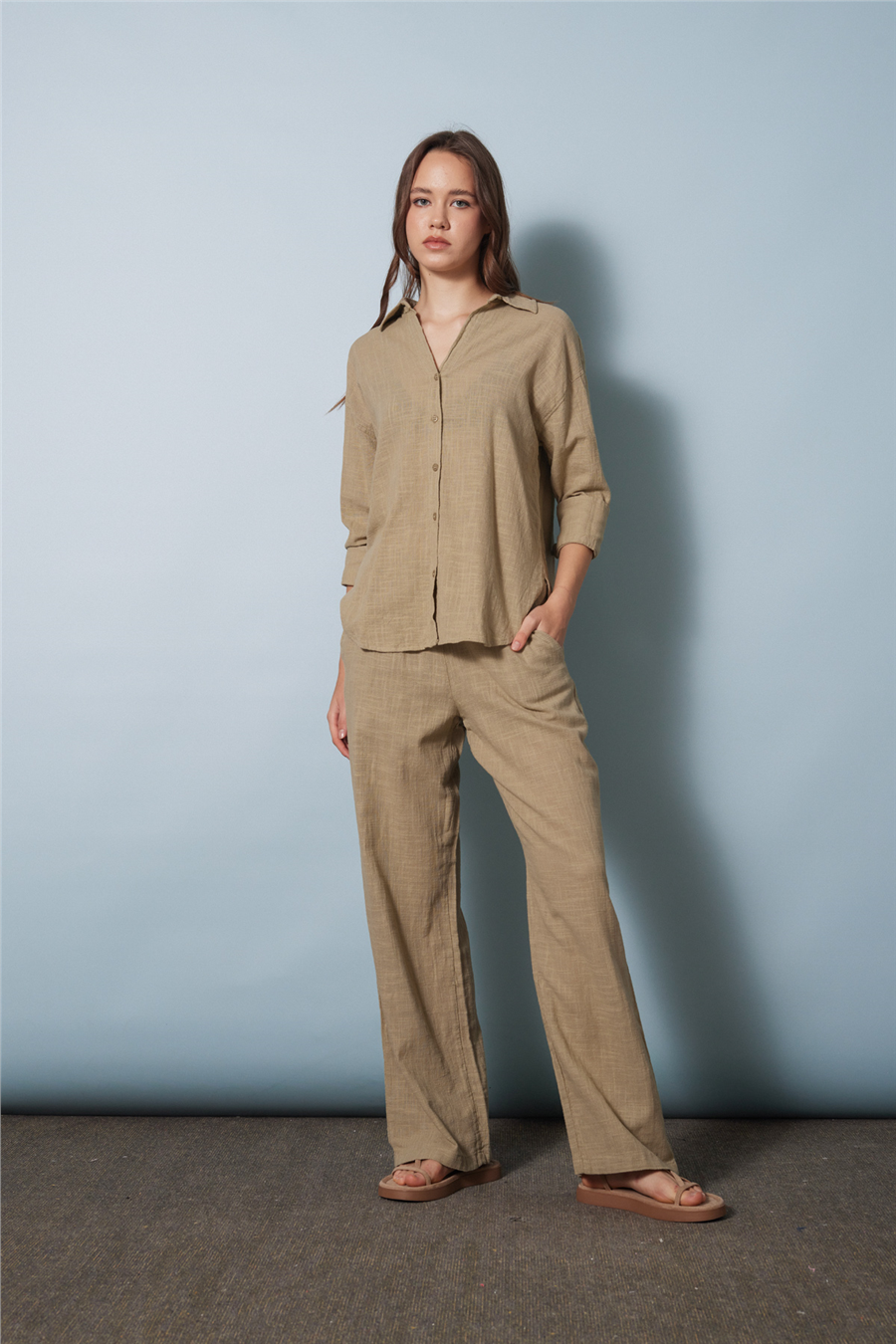 Avrile BAĞCIKLI PANTOLON ADAÇAYI A24-10302