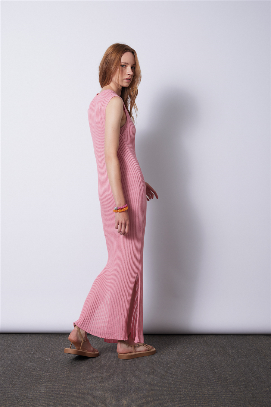 Avrile Kadın Triko Elbise PEMBE A92649-S
