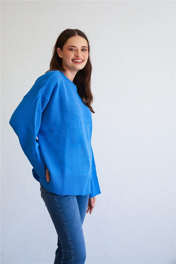 Avrile Oversize Basic Kazak TURKUAZ A92145-S