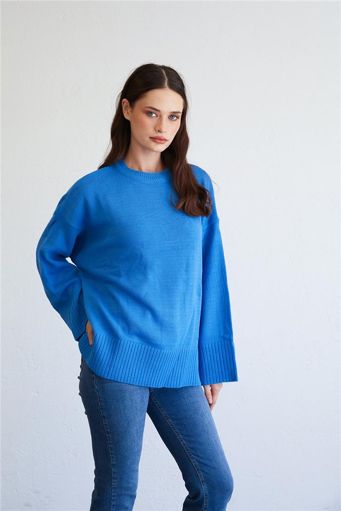 Avrile Oversize Basic Kazak TURKUAZ A92145-S