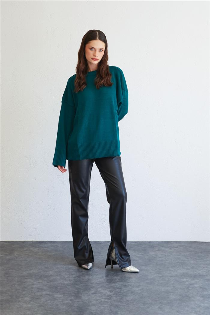 Avrile Oversize Basic Kazak ZÜMRÜT A92145-S