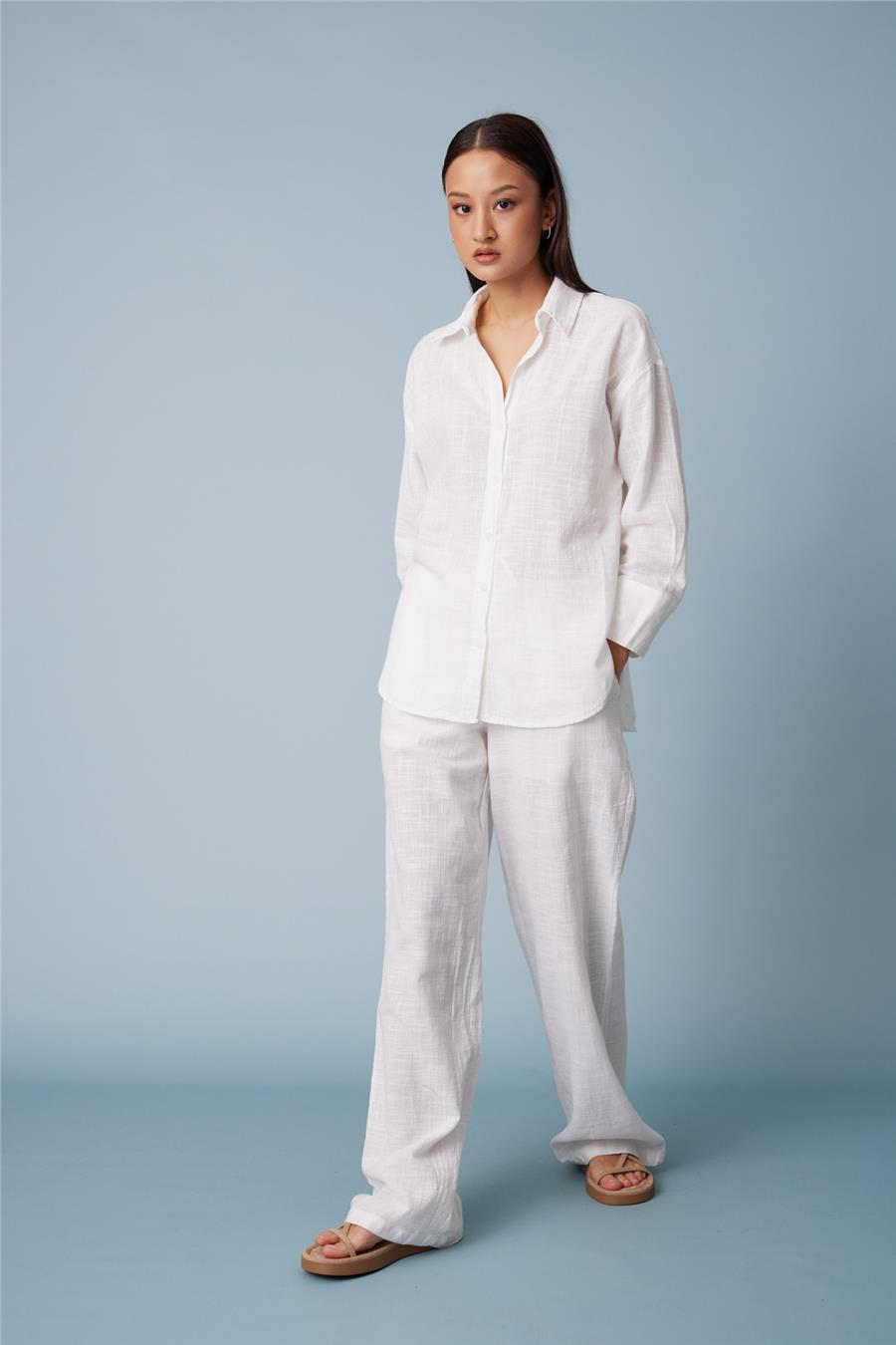 Avrile OVERSIZE SHIRT ECRU A24-10242