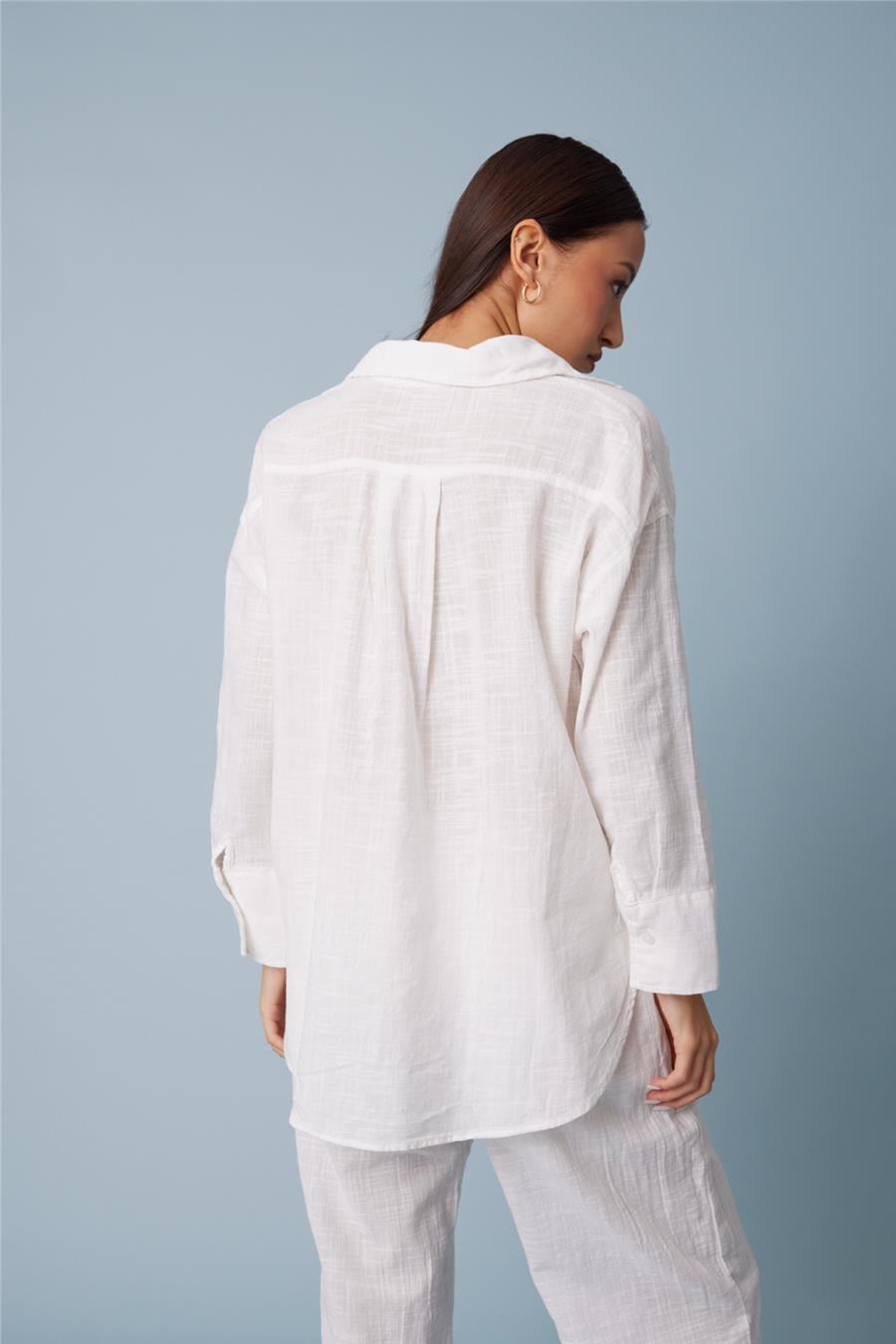 Avrile OVERSIZE SHIRT ECRU A24-10242