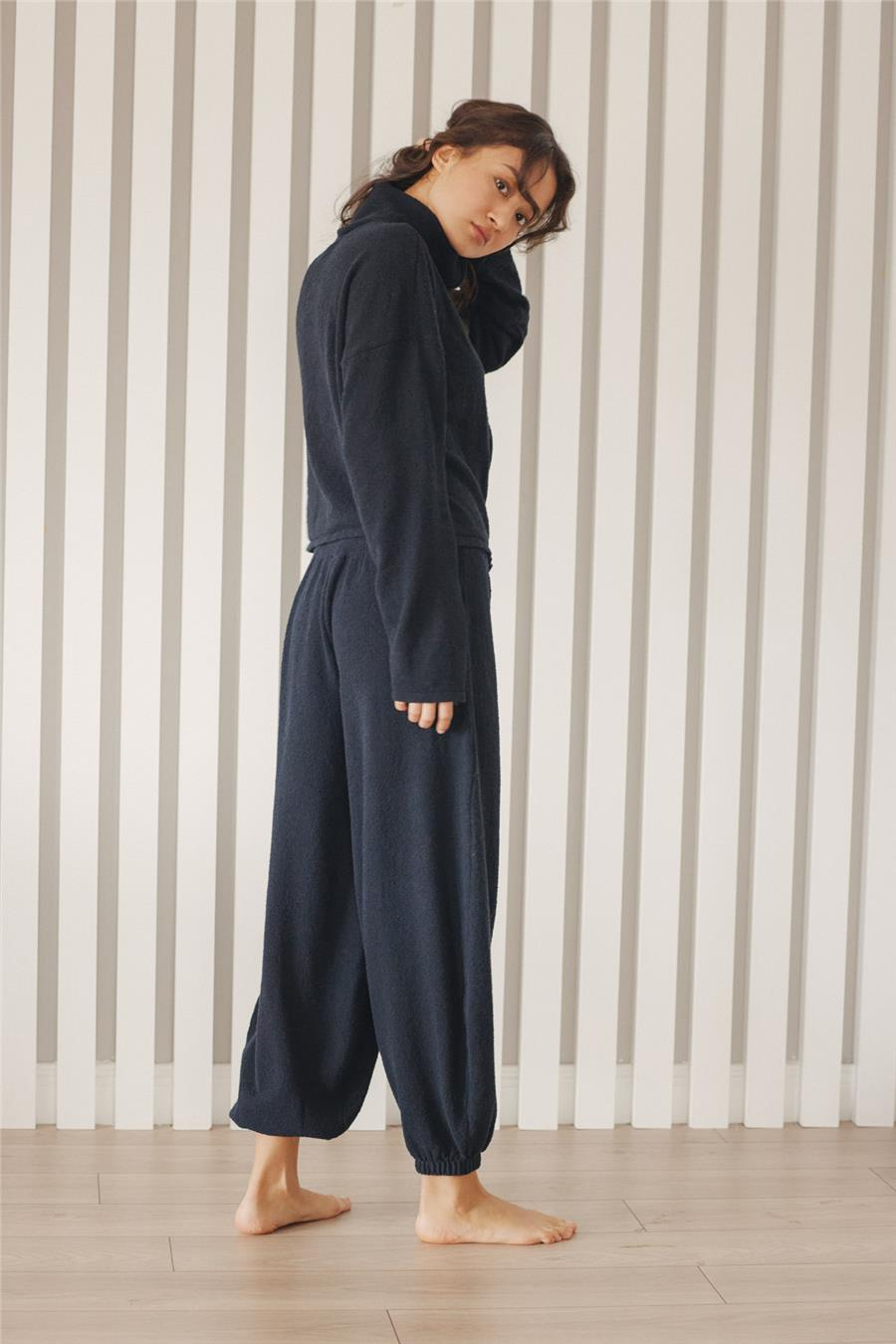 Nisan BELİ LASTİKLİ BALON PANTOLON LACİVERT TT4724-Z