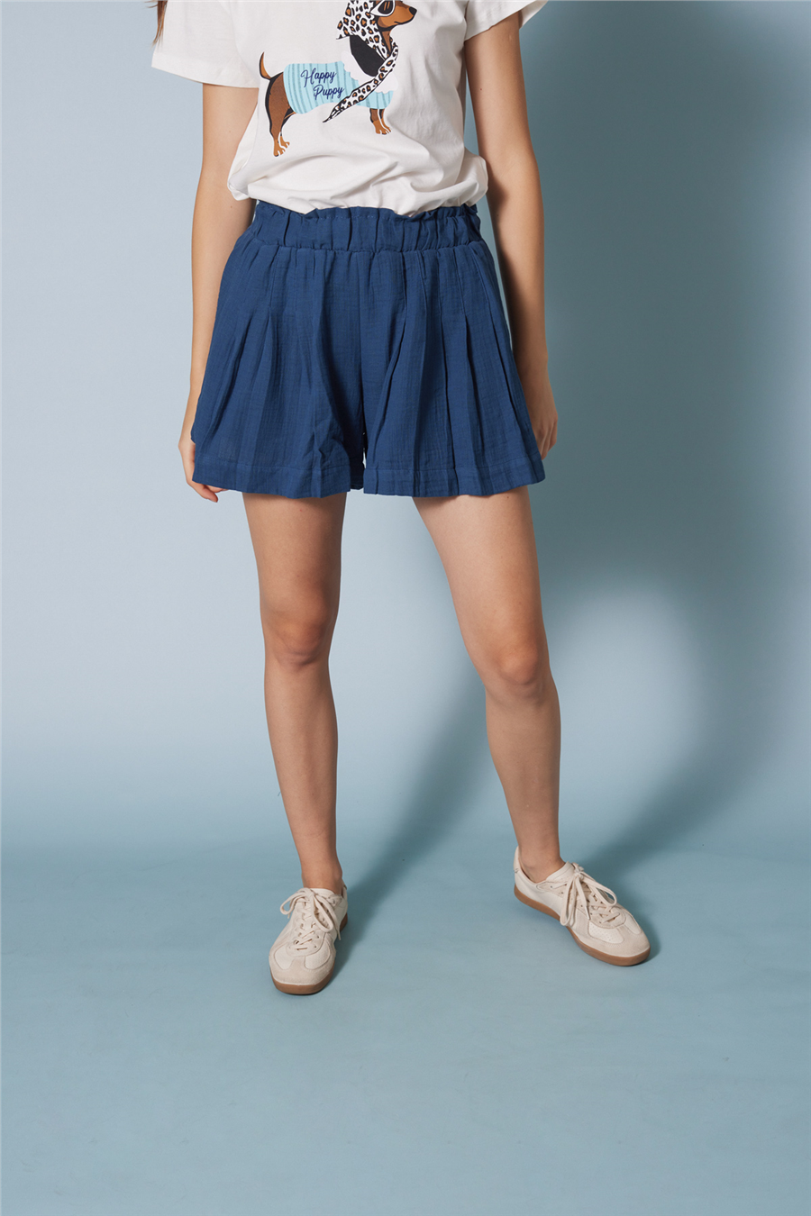 Nisan BELİ LASTİKLİ PİLELİ ŞORT İNDİGO N26-2312