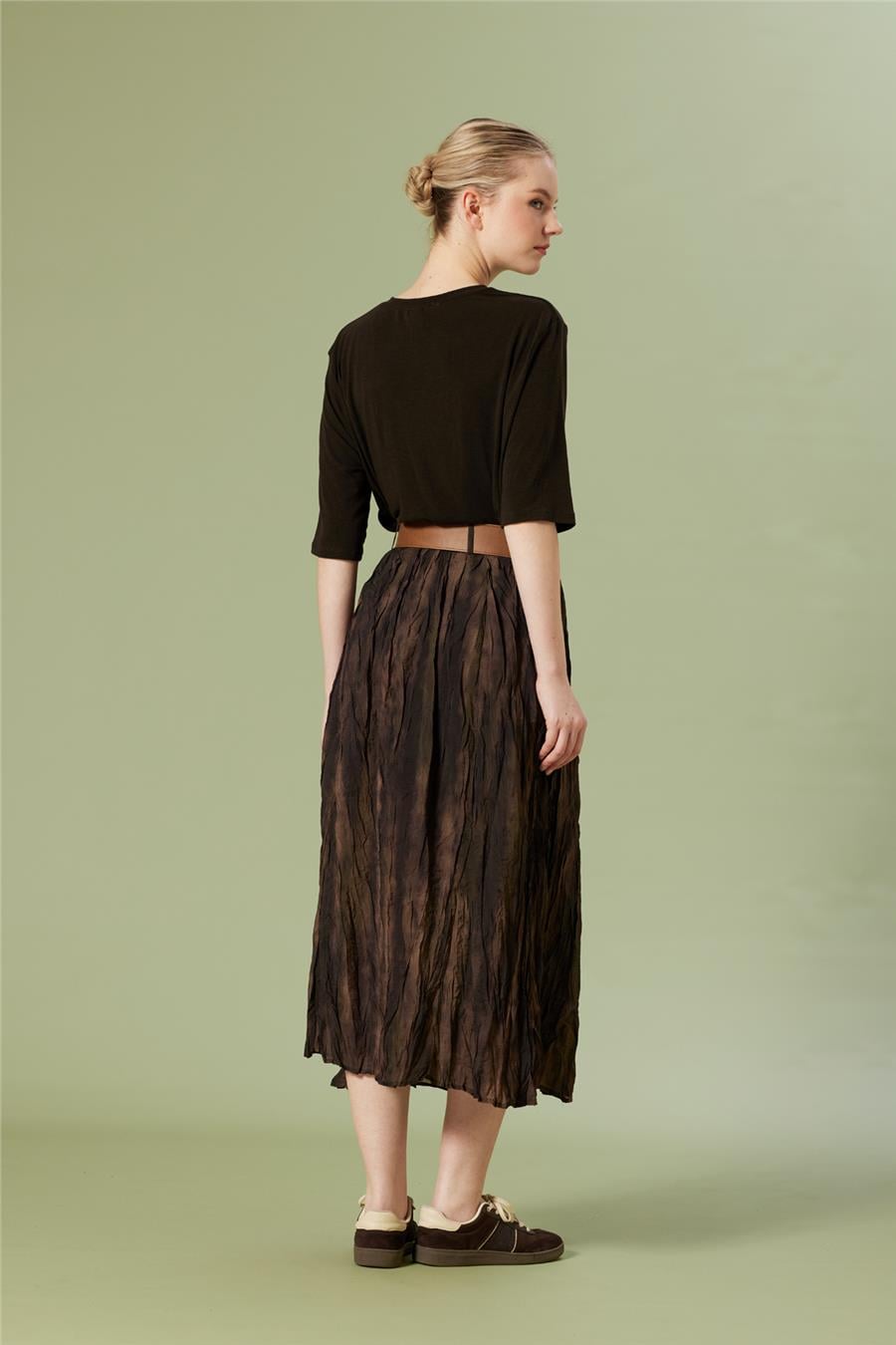 Nisan BİSİKLET YAKA T-SHIRT KAHVE N26-2269