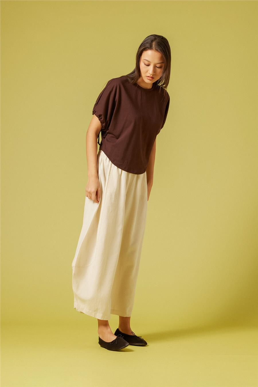 Nisan BİSİKLET YAKA T-SHIRT KAHVE N26-2257