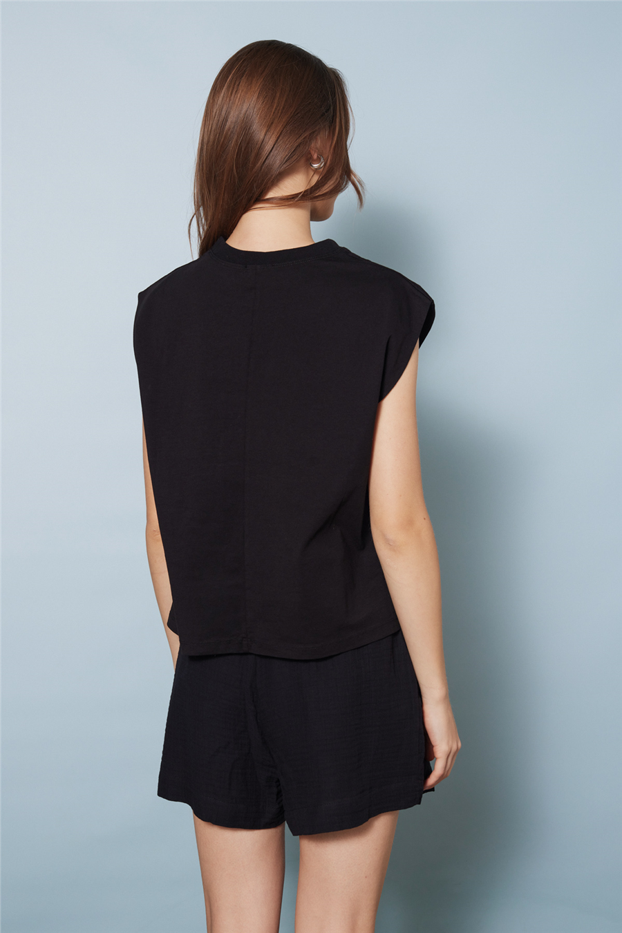 Nisan CUTWORK NAKIŞ DETAYLI T-SHIRT SİYAH N26-2248