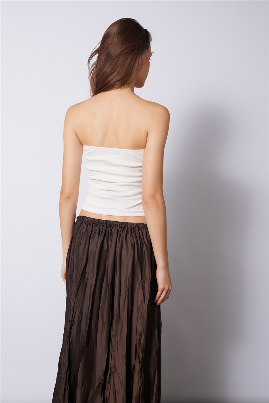 Nisan DANTEL DETAYLI STRAPLEZ TOP EKRU N26-2362