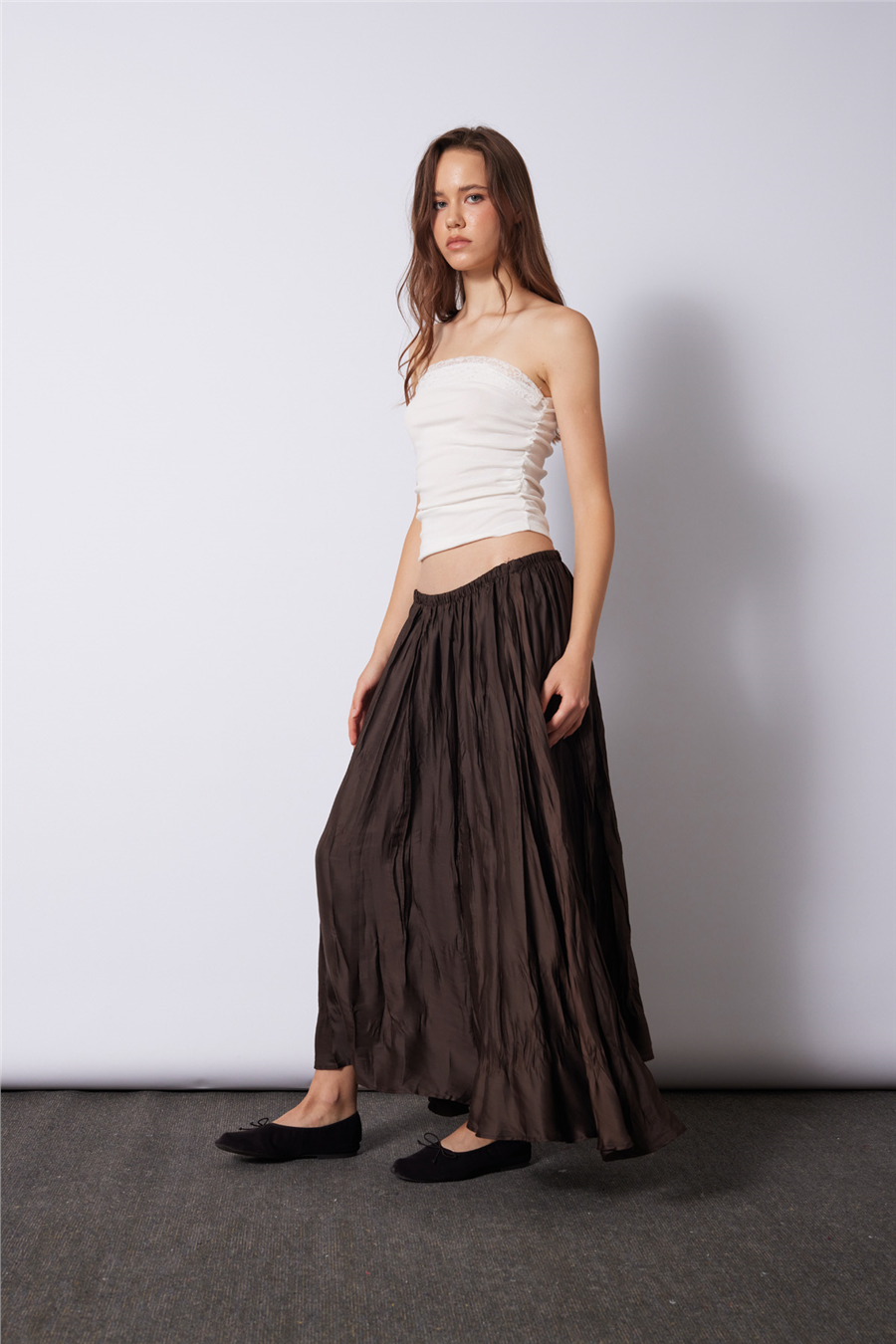 Nisan DANTEL DETAYLI STRAPLEZ TOP EKRU N26-2362