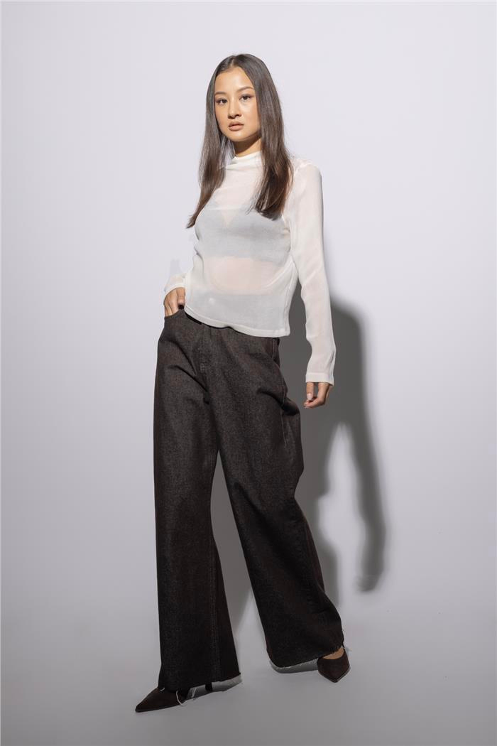 Nisan DİK YAKA BASIC T-SHIRT EKRU N26-2236