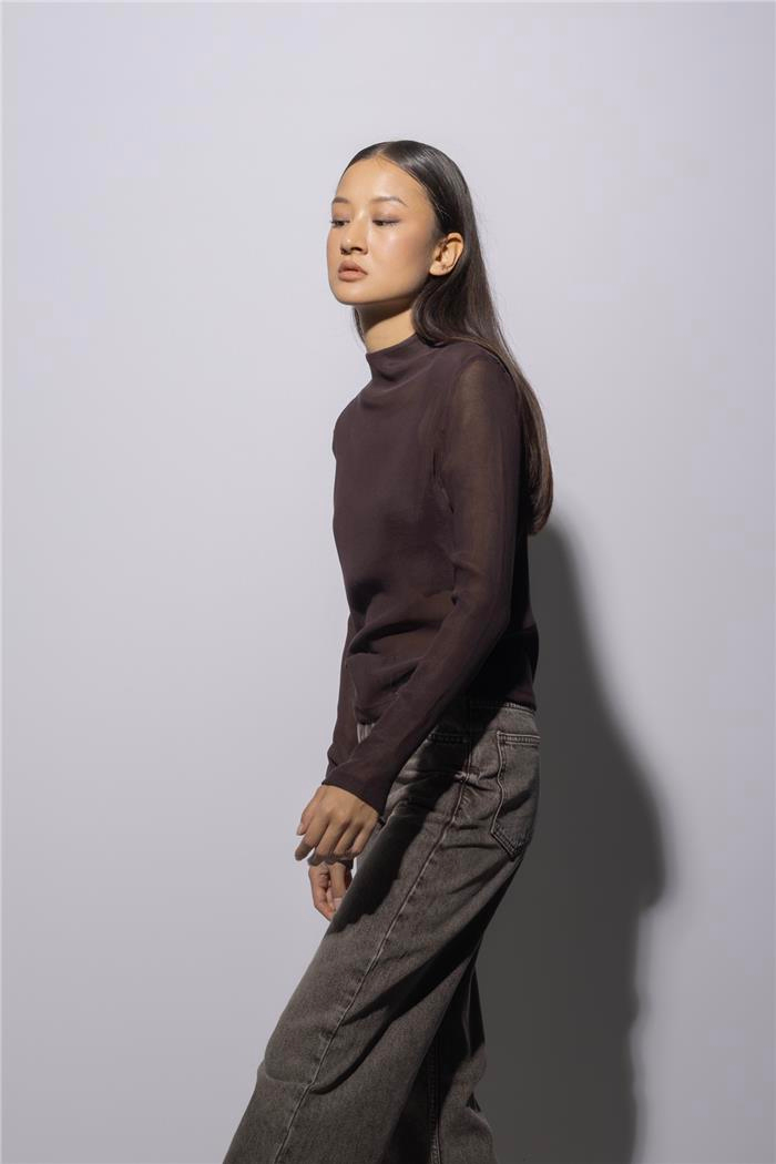 Nisan DİK YAKA BASIC T-SHIRT KAHVE N26-2236
