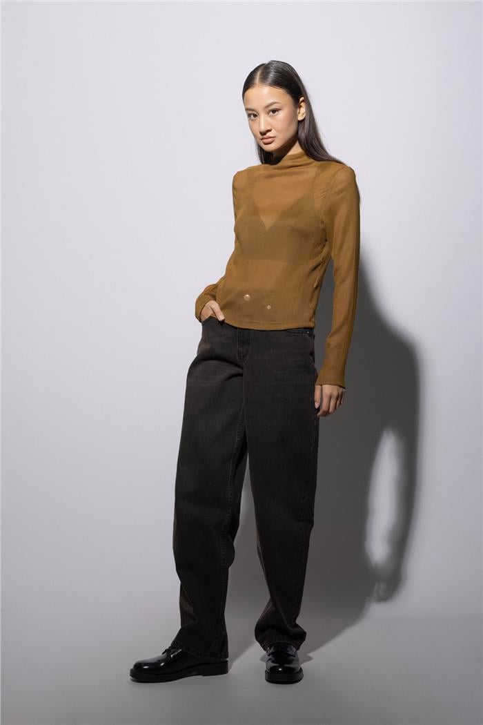 Nisan DİK YAKA BASIC T-SHIRT OLIVE N26-2236
