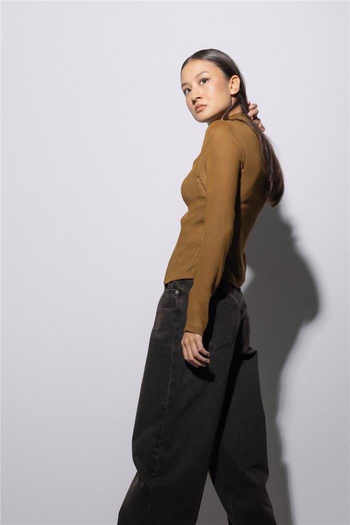 Nisan DİK YAKA BASIC T-SHIRT OLIVE N26-2236