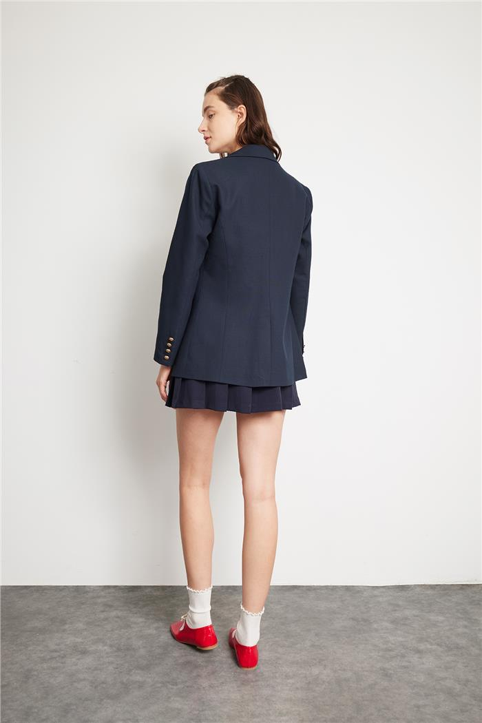 Nisan DÜĞMELİ BLAZER CEKET LACİVERT N24-1863
