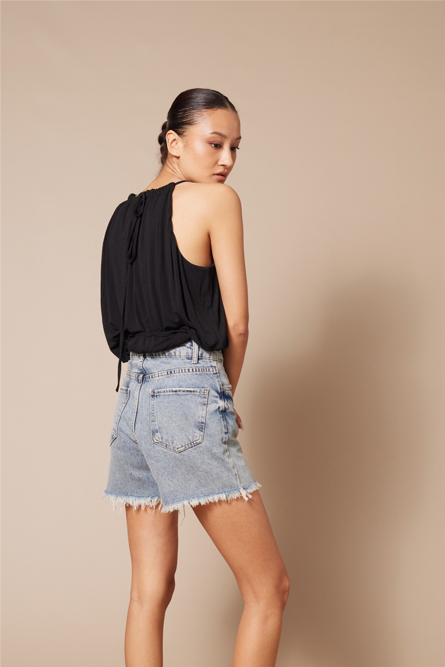 Nisan HALTER YAKA BALON TOP SİYAH N26-2352