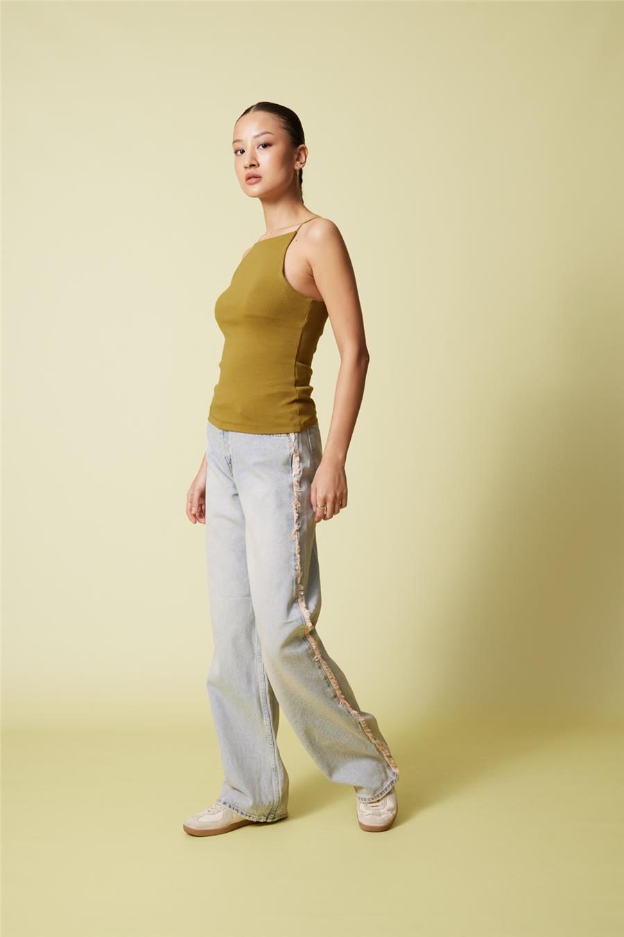 Nisan HALTER YAKA TOP OLIVE N25-2172