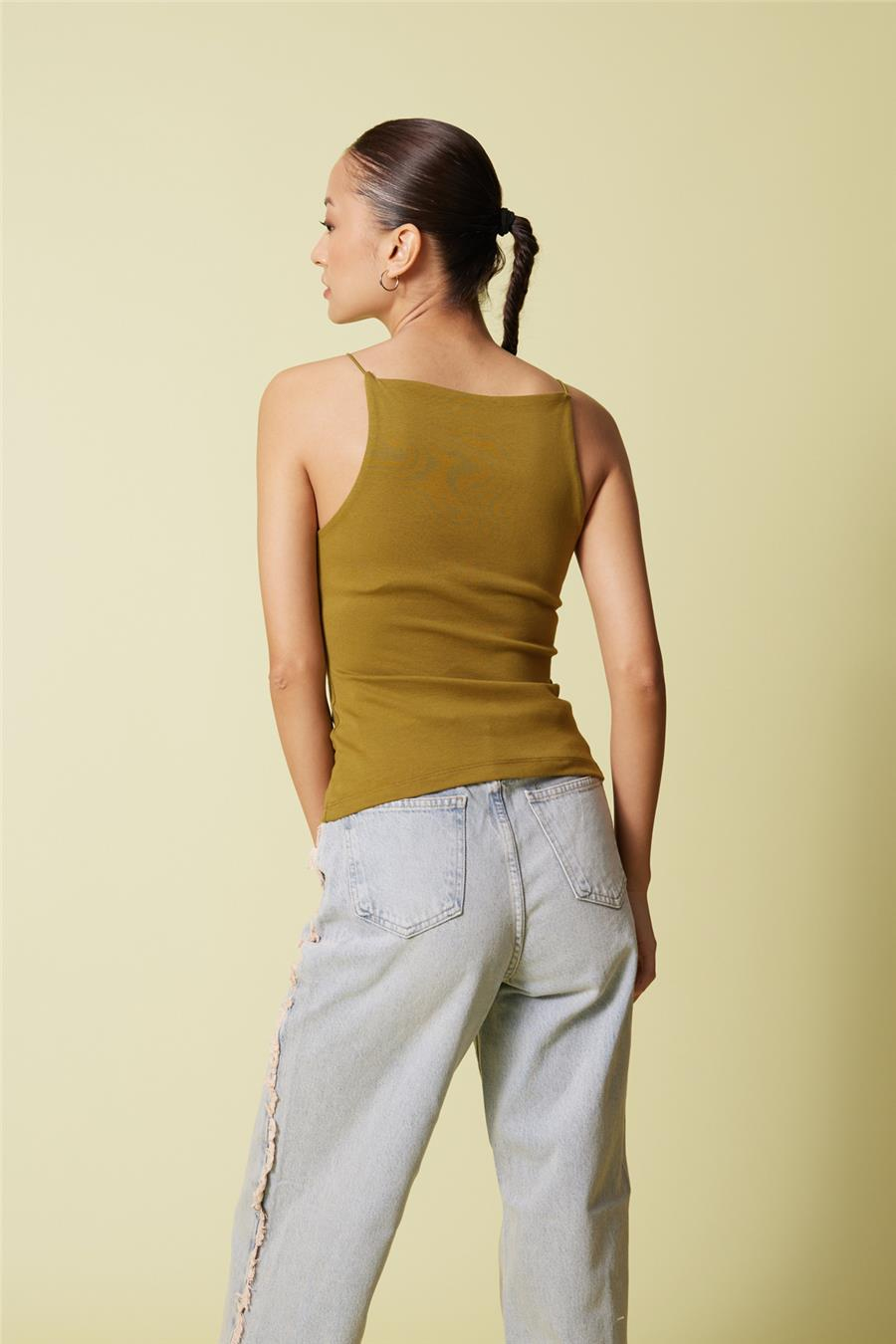 Nisan HALTER YAKA TOP OLIVE N25-2172