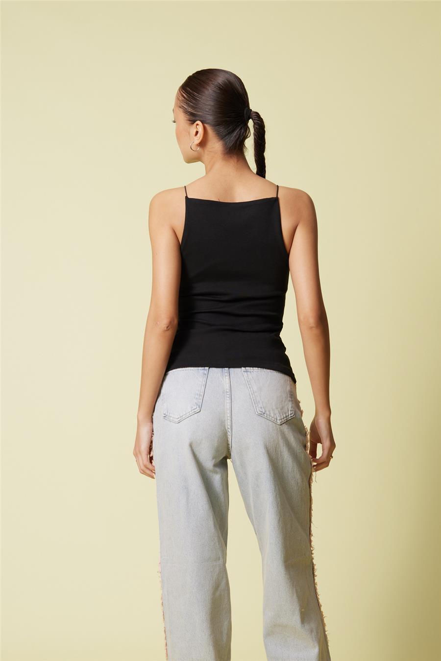 Nisan HALTER YAKA TOP SİYAH N25-2172
