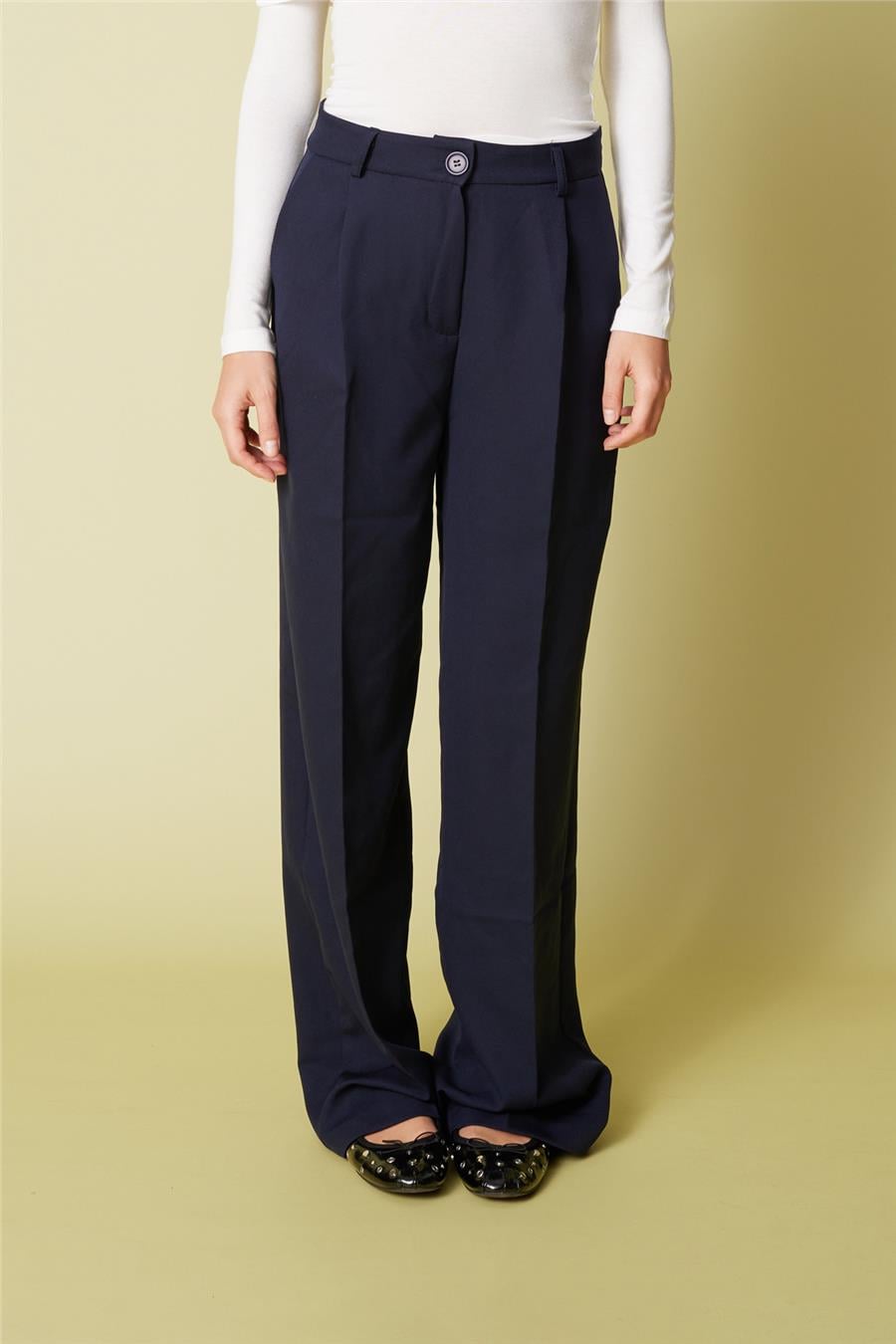 Nisan Hürrem Palazzo Pants Navy Blue N22-1456