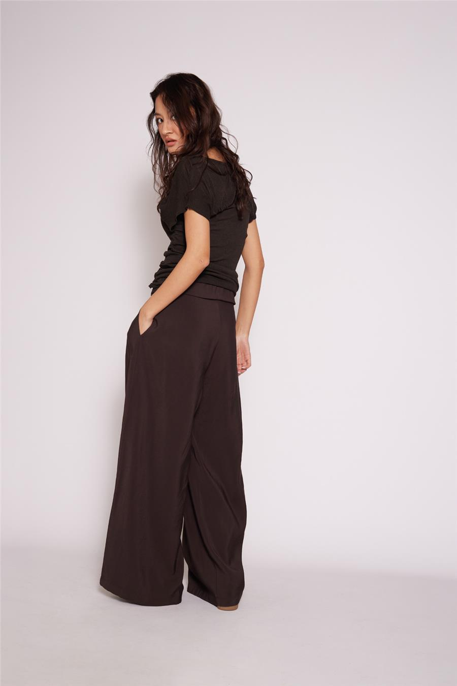 Nisan KATLANIR BELLİ PANTOLON KAHVE N26-2396