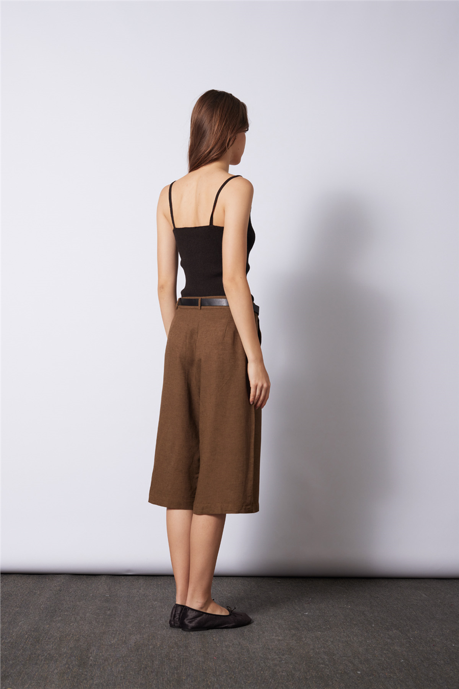 Nisan KETEN KARIŞIMLI BERMUDA OLIVE N26-2409