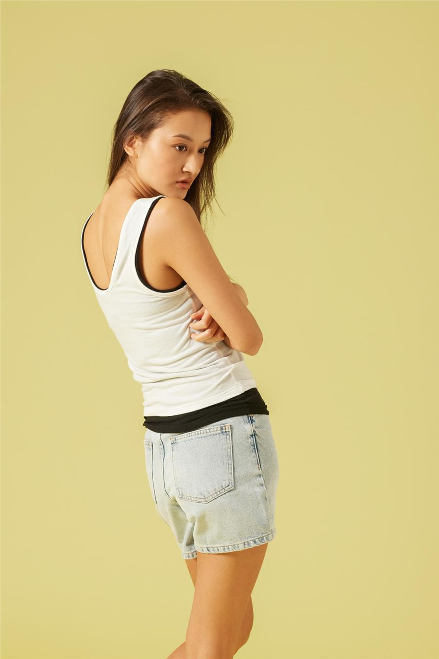 Nisan KONTRAST BİYE DETAYLI T-SHIRT EKRU N26-2266