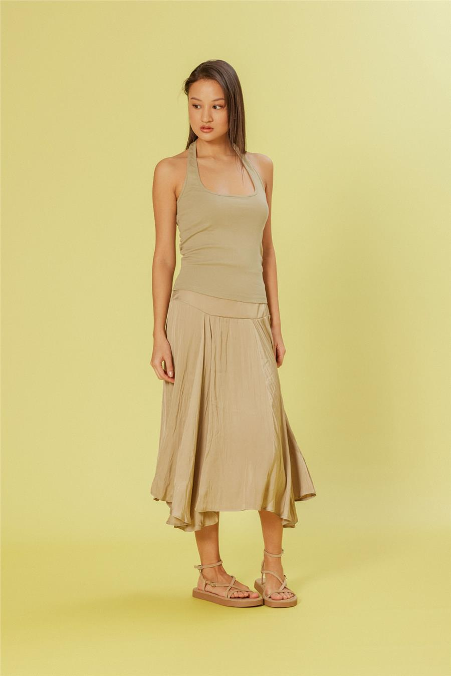 Nisan PAMUKLU HALTER TOP ADAÇAYI N26-2275