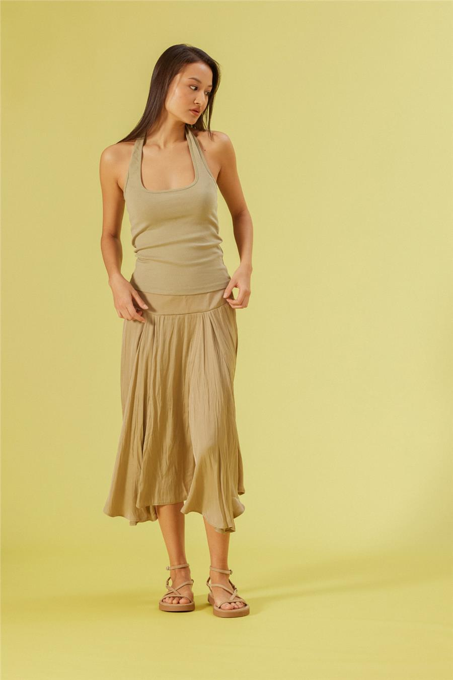 Nisan PAMUKLU HALTER TOP ADAÇAYI N26-2275