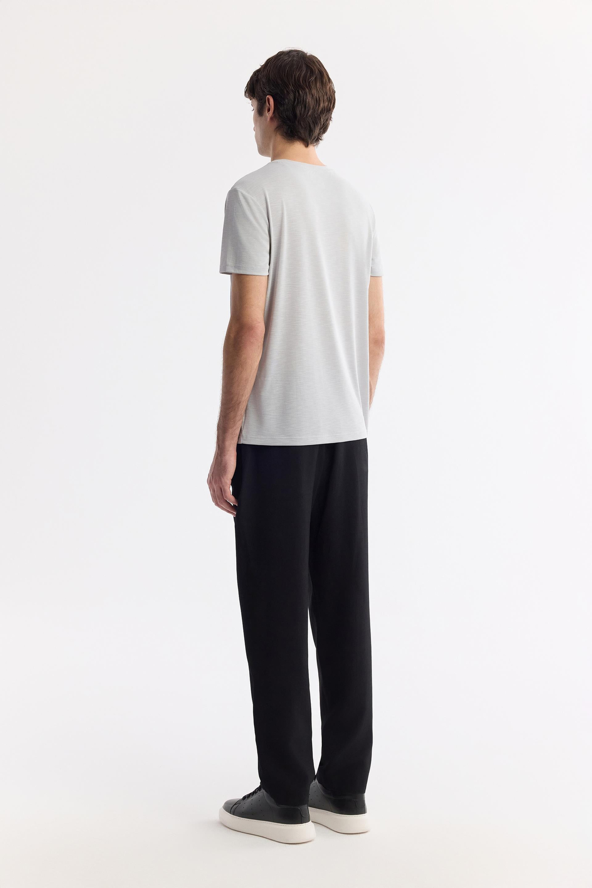 Light Grey Soft Touch Crew Neck T-Shirt
