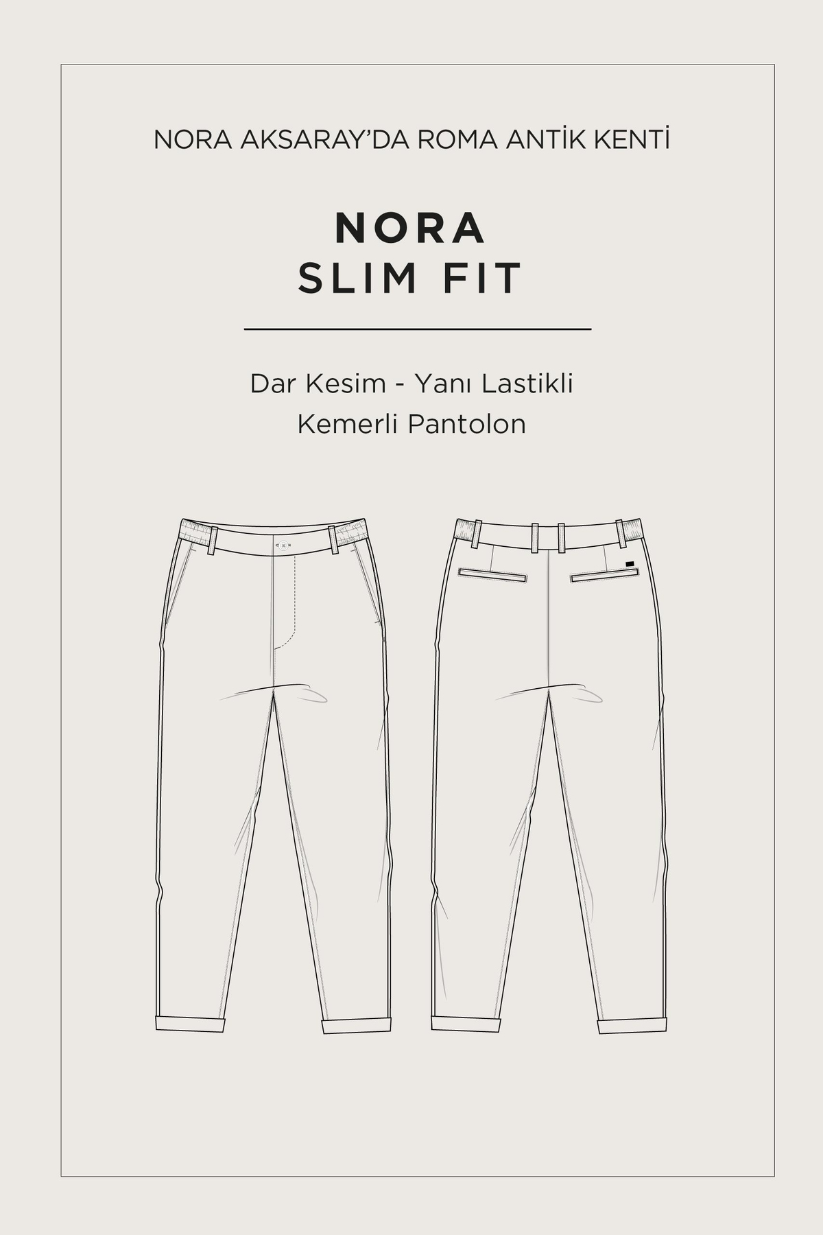 Light Grey Side Elastic Easy-Iron Pants