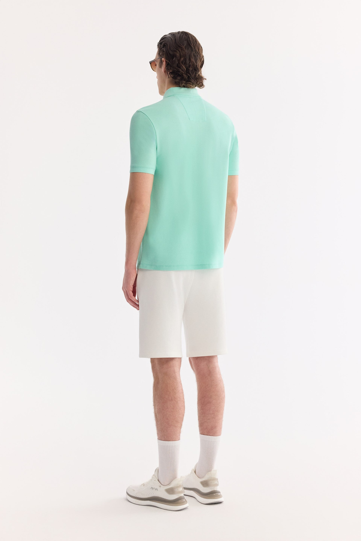 Açık Yeşil Polo Yaka Kırılmaz Yaka, Serin Tutan, Hızlı Kuruyan Pamuklu Amerkan  Pike  T-Shirt