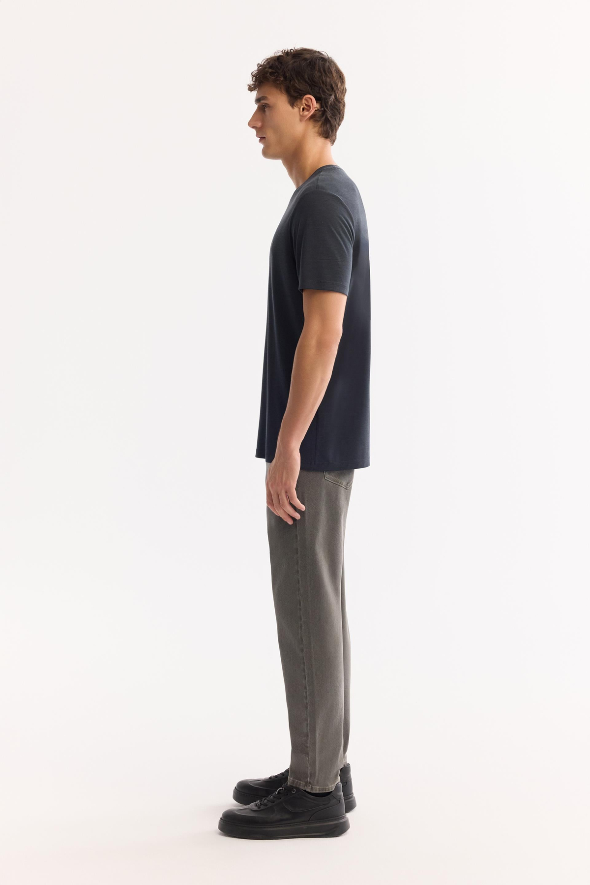 Anthracit Round Neck T-Shirt