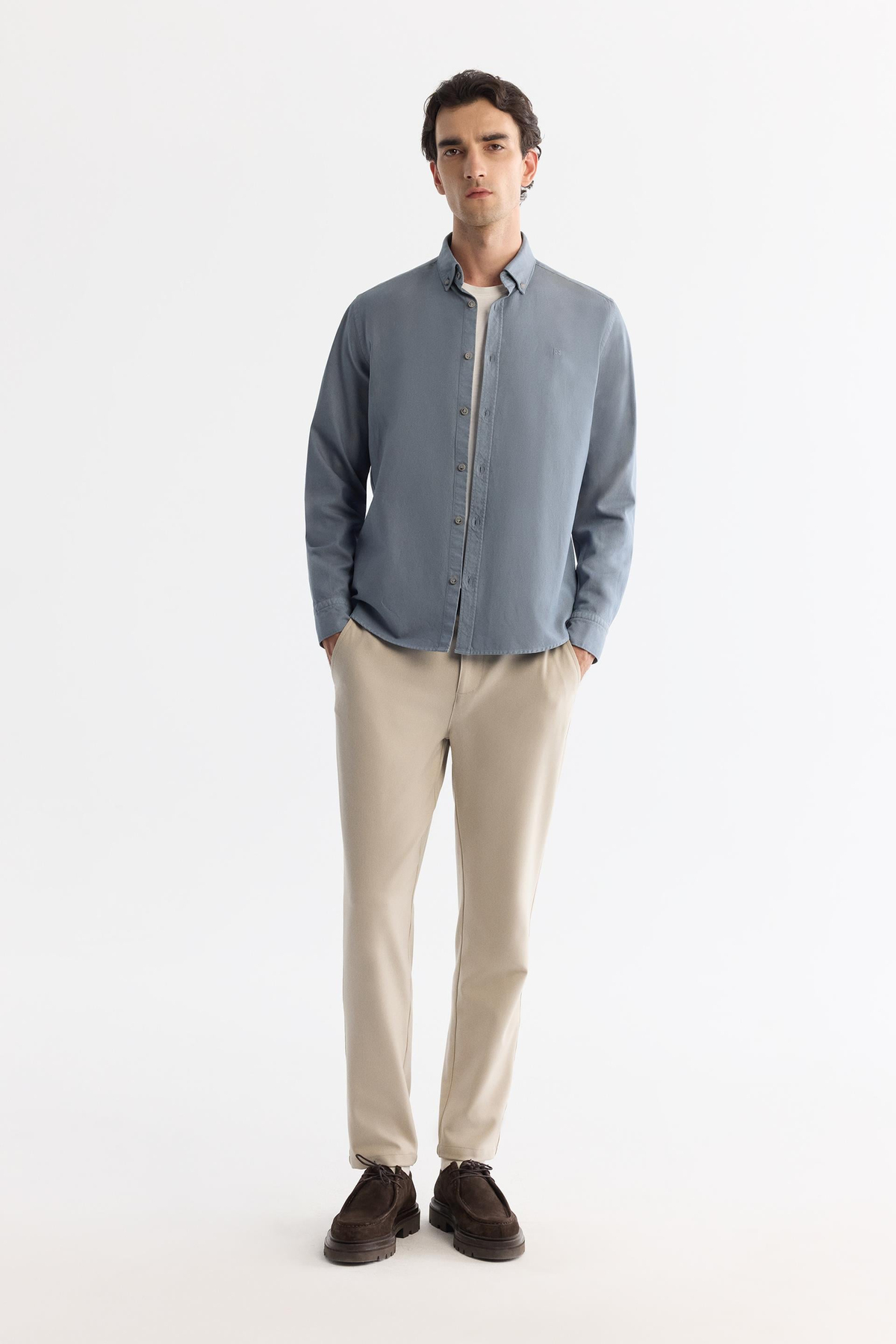 Beige Lamus Chinos
