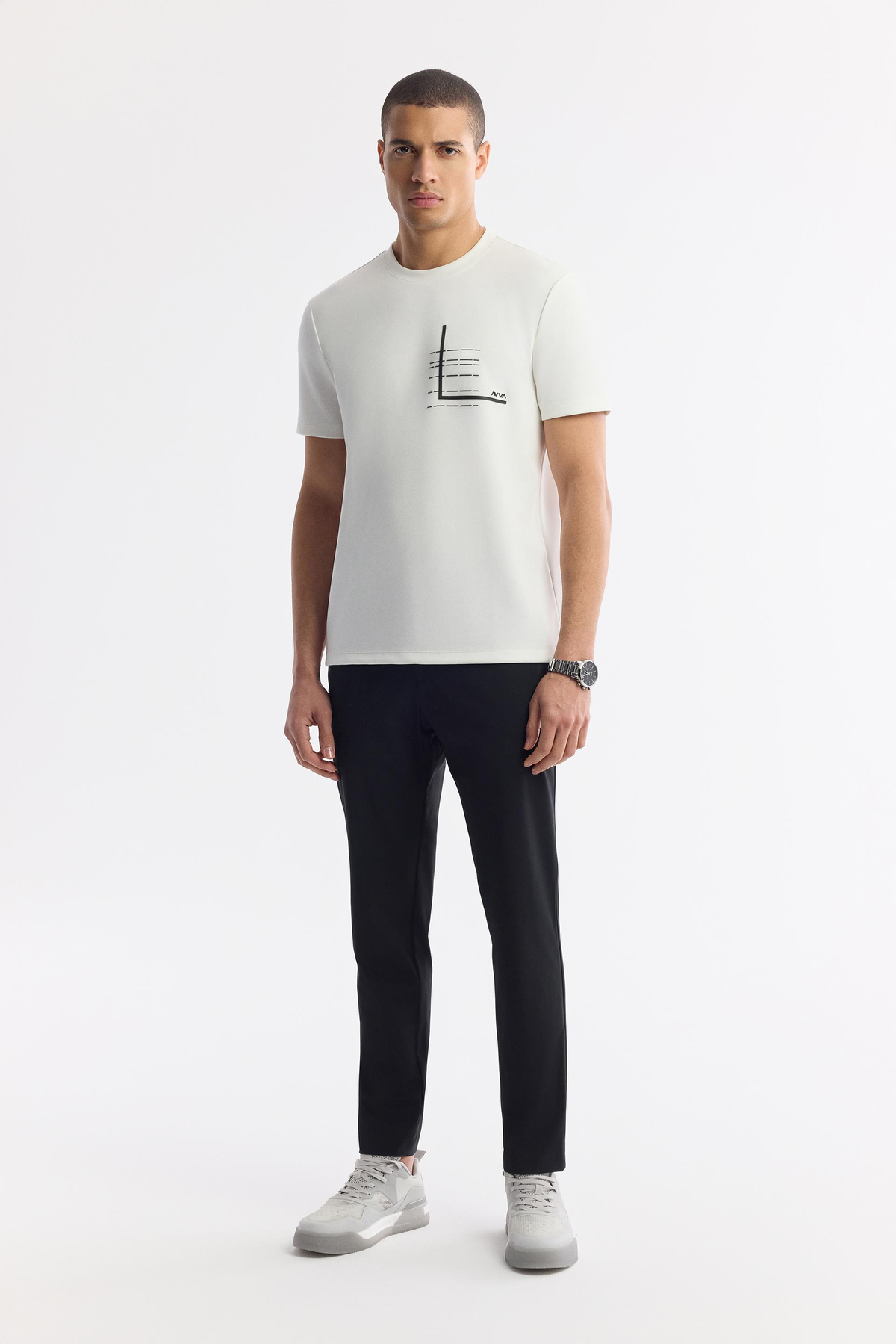Bisiklet Yaka Enjeksiyon & Transfer Cep Baskılı İnterlok T-Shirt