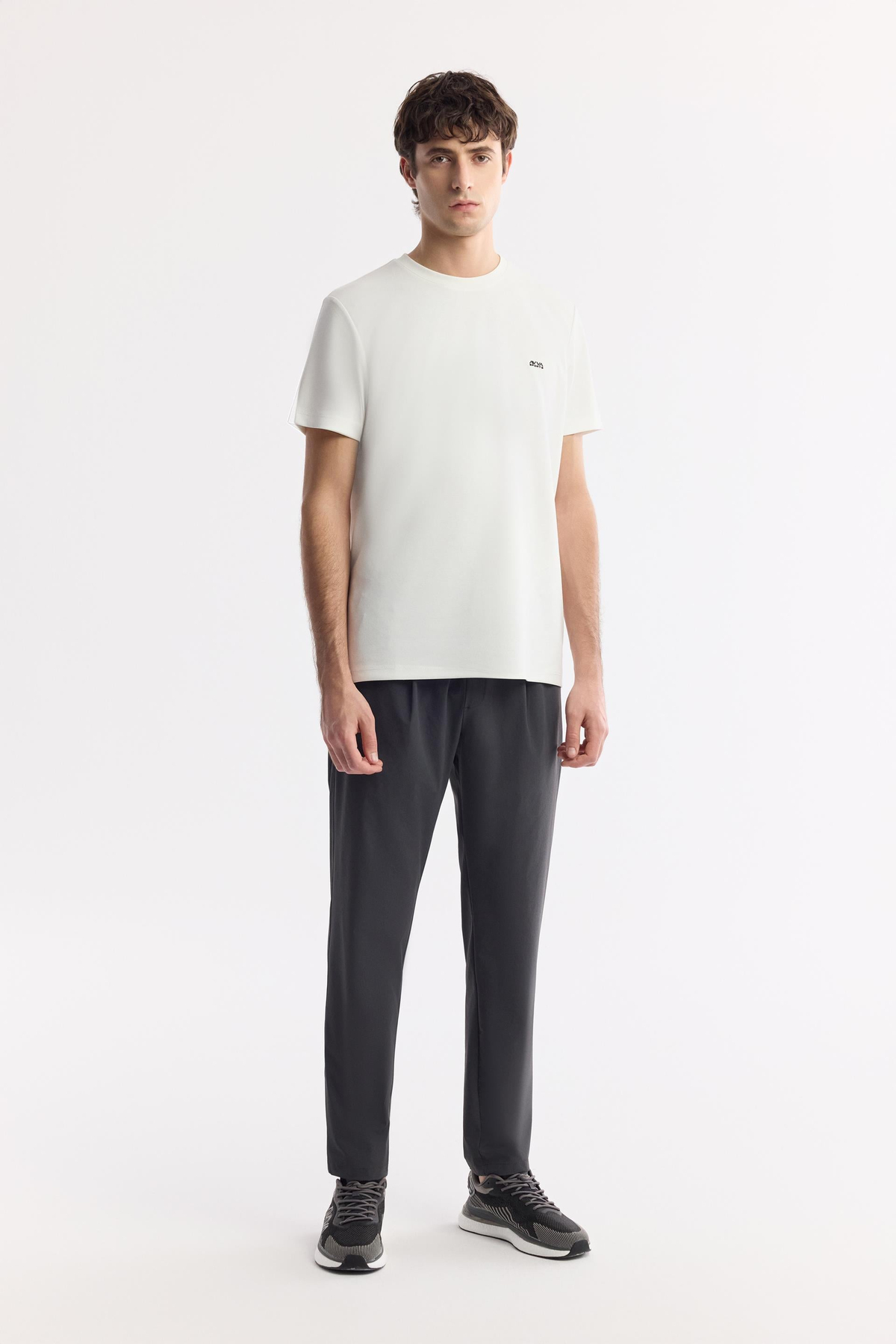 Ecru Crew Neck T-Shirt