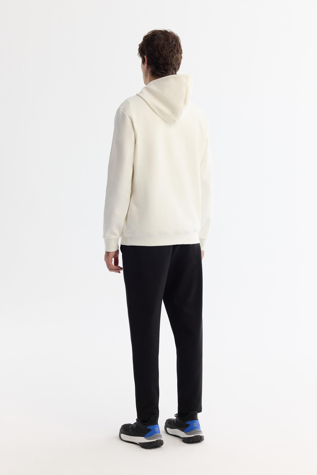 Ekru Kapüşonlu Sweatshirt