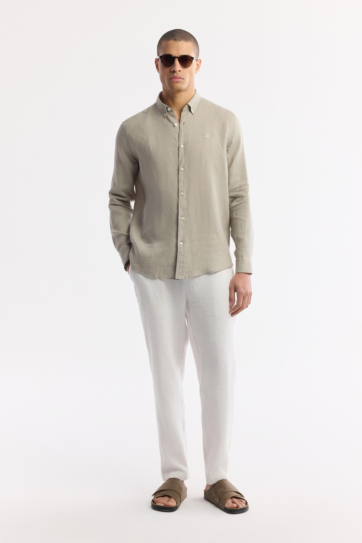Grey Linen Shirt
