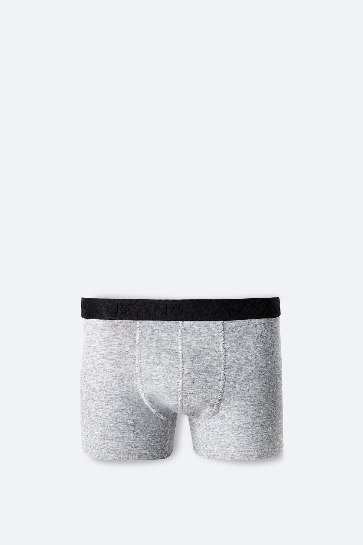 Gri Düz Basic Tekli Boxer