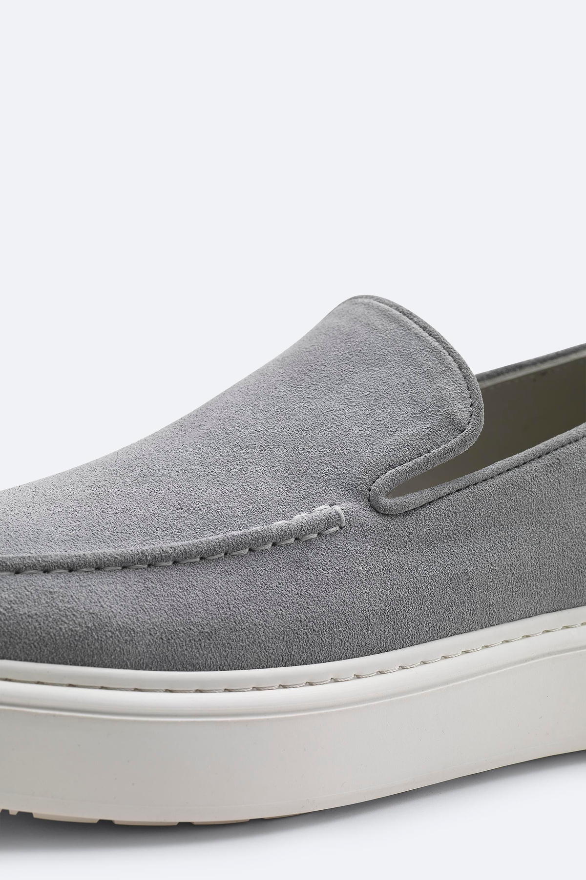 Gri Loafer Ayakkabı