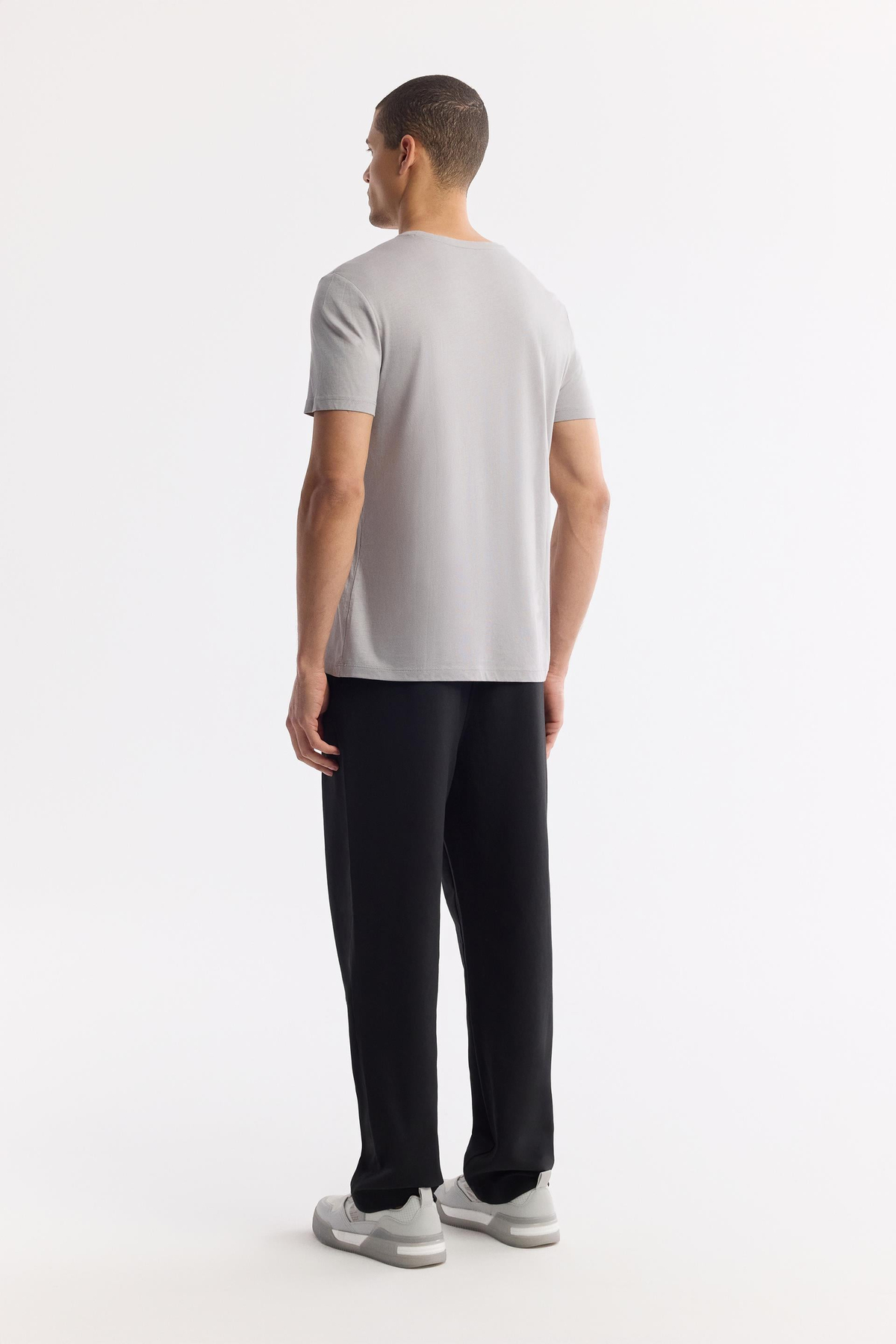 Grey Ultrasoft Crew Neck T-Shirt