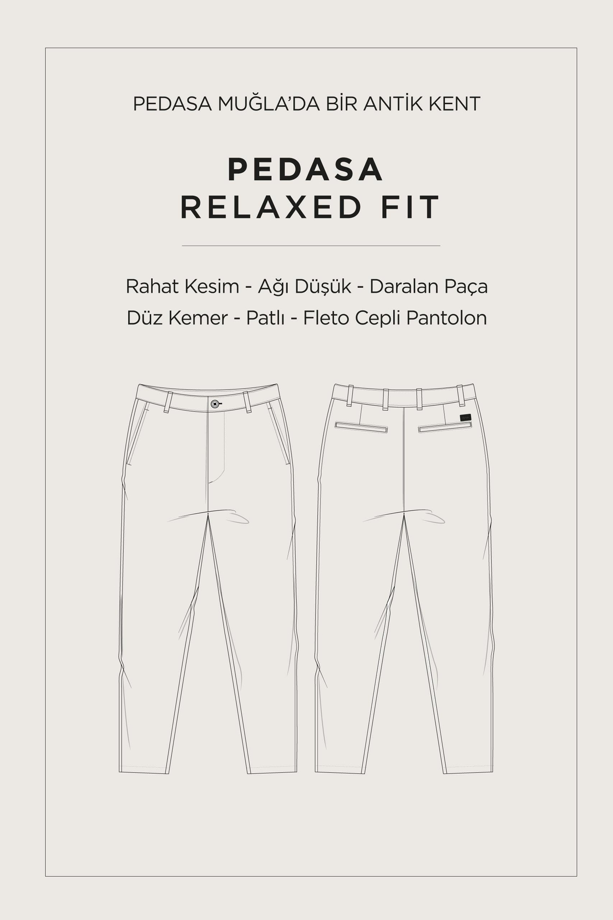 Gri-Yeşil Diyagonal Desenli Örme Pantolon