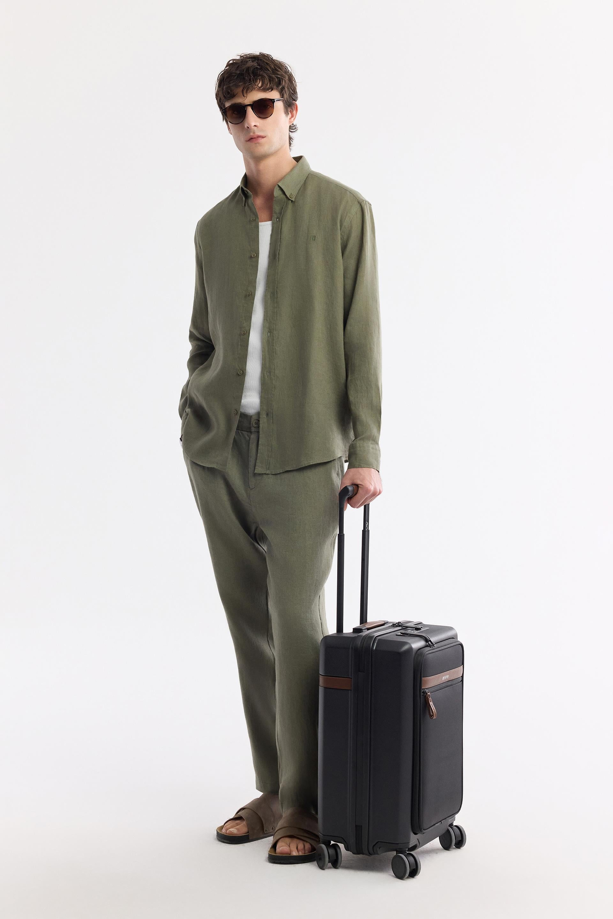Khaki Linen Shirt