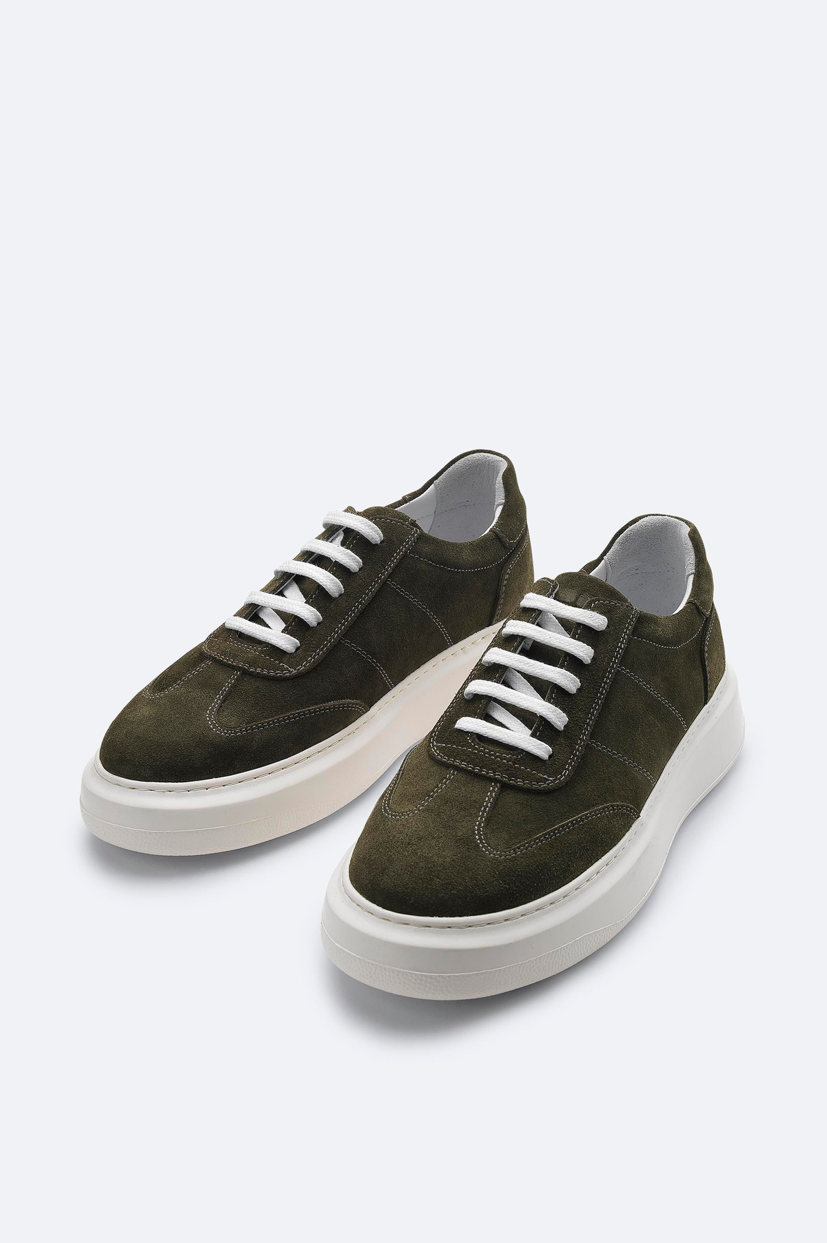 Khaki Suede Casual Shoes