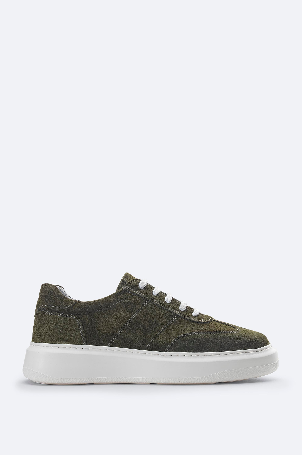 Khaki Suede Casual Shoes